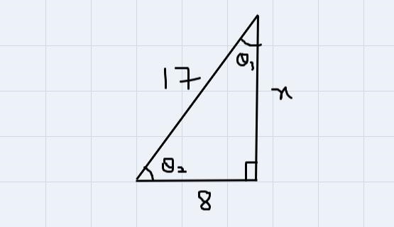 Find the cosine of each acute angle in the triangle below. Select all that apply.-example-1