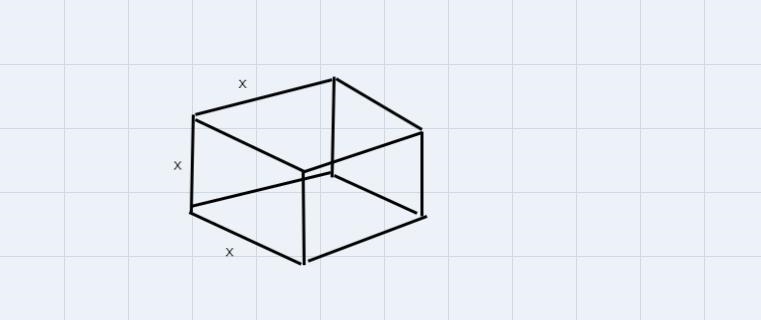 A box with no top is being made out of a 20 cm by 30 cm piece of cardboard by cutting-example-1