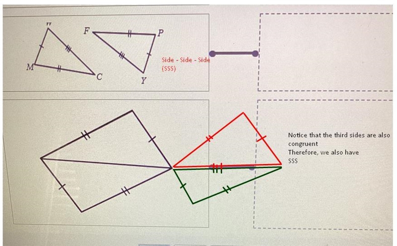 SSS , SAS , NEITHER/not enough information for these 2 shapes-example-1