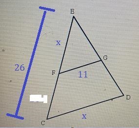 In the diagram below, FG is parallel to CD. If the length of CD is the same as the-example-1