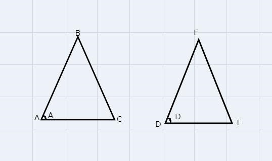 If AABC – ADEF, which angle corresponds with angle A in the following image?Side16deee-example-1