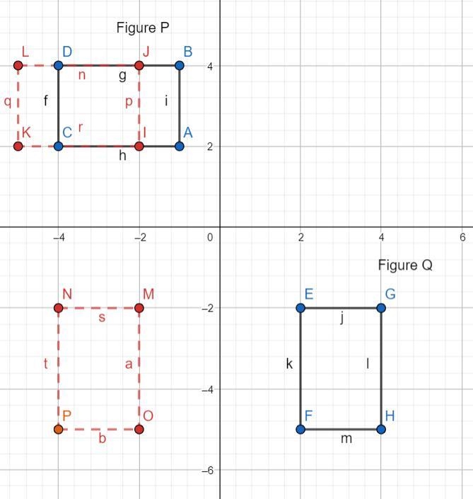 (A)using geometry vocabulary, describe a sequence of transformations that maps figure-example-3