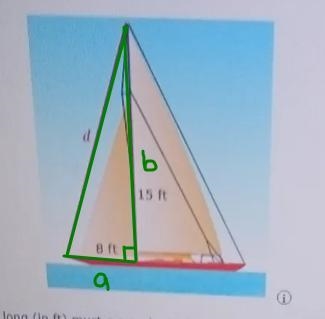 How long ( in ft) must a rope be to fasten the top of the mast to the bow ?-example-1