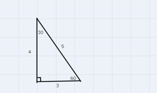 Sketch out the given angle that have the measures of 60 and 30 with a length of 4-example-1