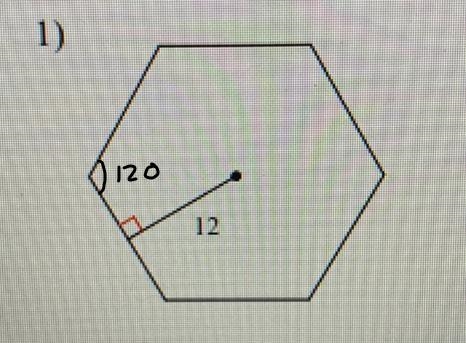 NO LINKSFind the area of each regular polygon. Round your answer if necessary.-example-1