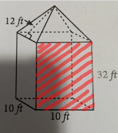 Determine how many square feet of fence would be required to make the fence-example-1