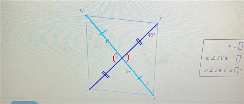 Consider parallelogram VWXY below using information given in the figure to find x-example-1