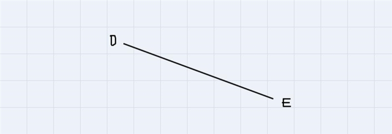 How to sketch DE and MP intersecting at point m-example-1