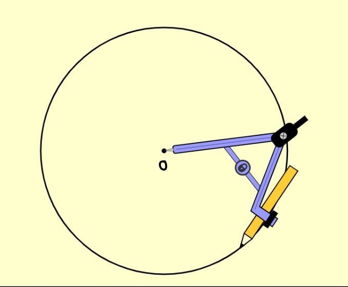 Construct a circle of any radius, and draw a chord on it. Then construct the radius-example-2