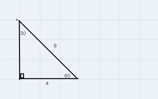 if you have a 30 60 90 triangle and the hypothesis is a what are the lengths of the-example-1