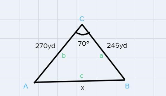 Find the length of the lake to the nearest yard-example-1