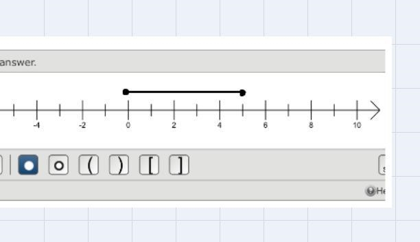 Graph 0 ≤ x ≤ 4.5 on the number line. Write 0 ≤ x ≤ 4.5 in interval notation.-example-1