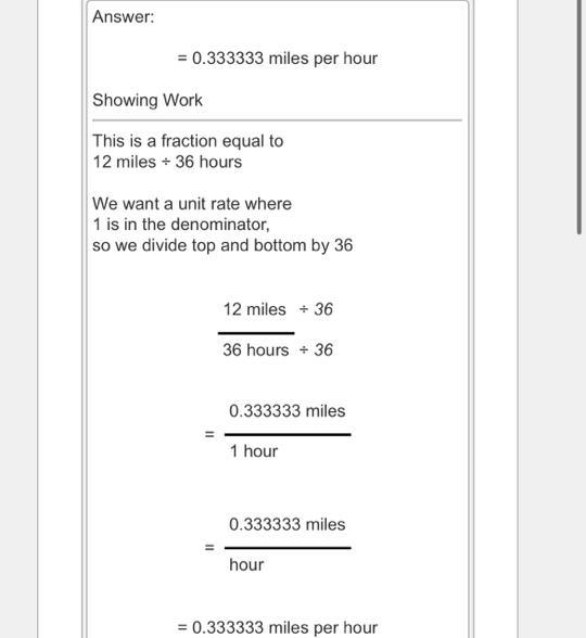 You have 12 of the 36 what is the unit rate-example-1