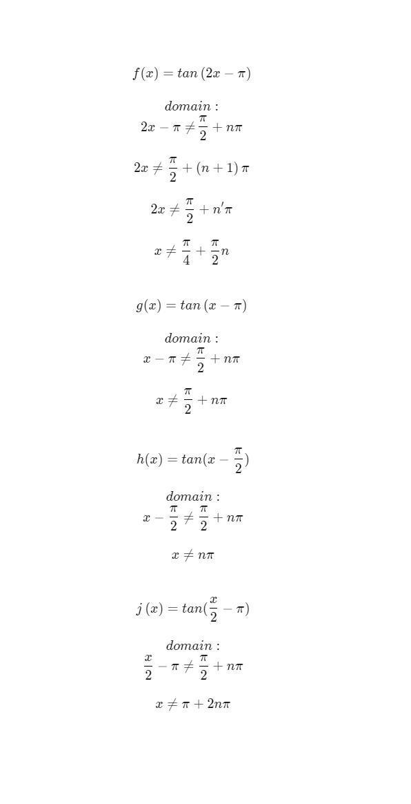 Which equation represents a tangent function with a domain of all Real numbers such-example-1