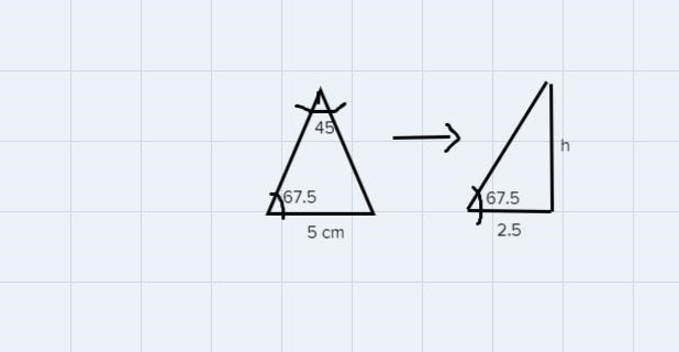 Find the area of a regular octagon witha side length of 5 cm. Round to thenearest-example-1