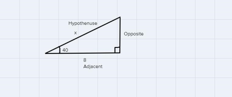 Tiny Tim is given a problem where he is told to solve for× in the given right triangle-example-1