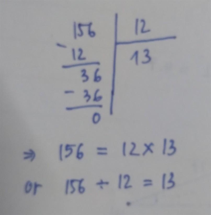 What is the quotient of 156 and 12-example-1