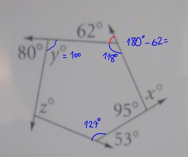 Stop for X Y and Z show all work you must also write sentences to help explain your-example-1