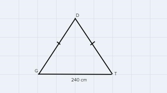 I’m confused on how to do this for my geometry class it says “ DGT is isosceles with-example-1