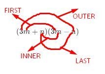 (3m + n )(3m − n )solve by using foil-example-1