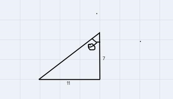 Find the approximate unknown angle o using inverse trigonometric ratios (sin-1 , cos-example-1