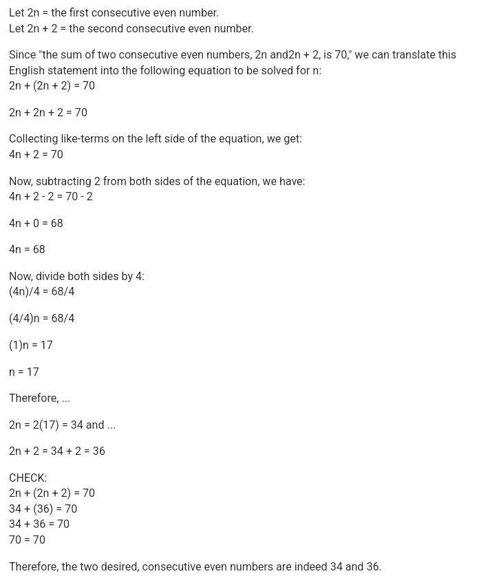 Q4 Two consecutive numbers are such that the larger number when added twice the smaller-example-1