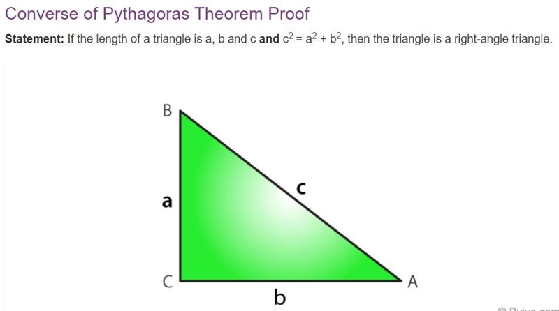 Activityin this activity you will apply the converse of the Pythagorean Theorem to-example-1