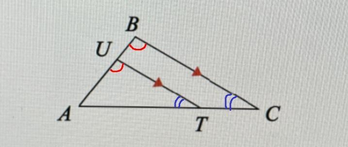 19State if the pair of triangles aresmlar, if so, state the simlaritycriteria (SSS-example-1