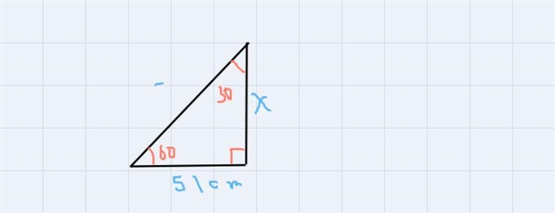 If the Longer leg of a 30 60 90 degree and the base of the triangle has a length of-example-1