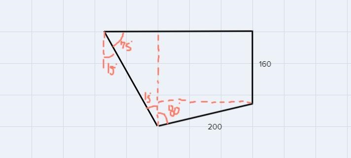 a surveyor locating the corners of a four-sided of property started at one corner-example-1