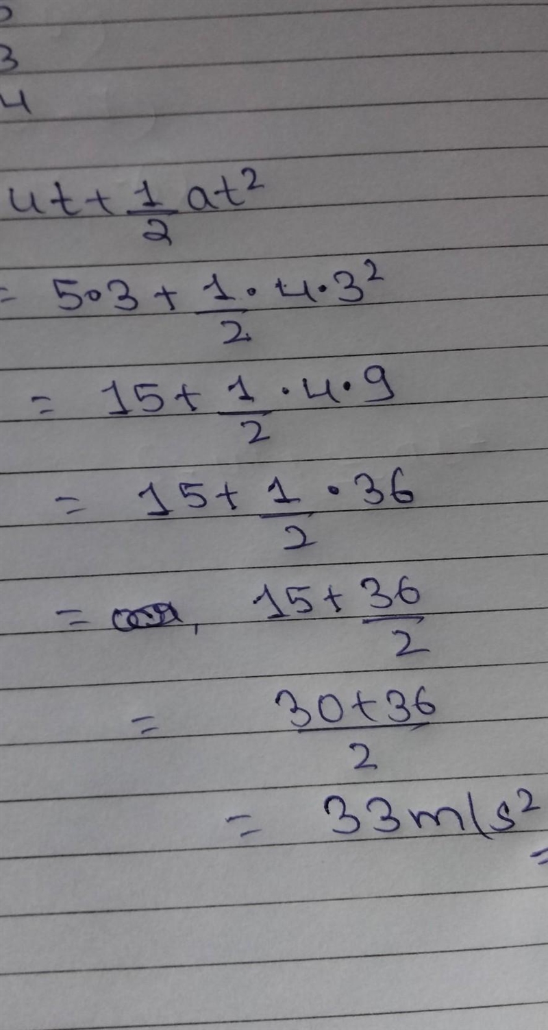 Find the value of s if u = 5, t = 3 and a = 4​-example-1