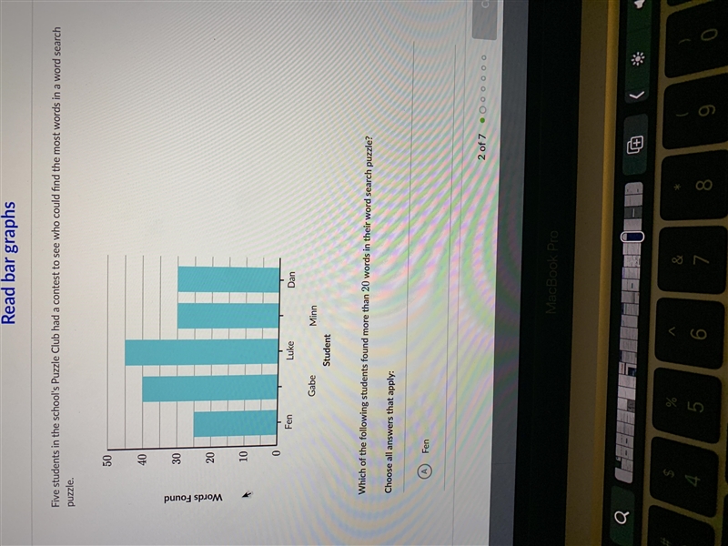 Five students in the school's Puzzle Club had a contest to see who could find the-example-1