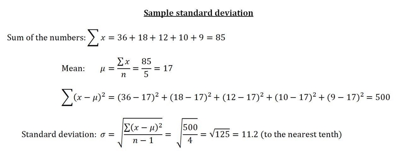 Find the standard deviation of the data set (36, 18, 12, 10, 9). Round all calculations-example-1