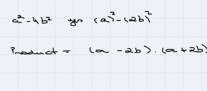 1.) Decide which of the expressions below can be seenas a difference of squares and-example-1