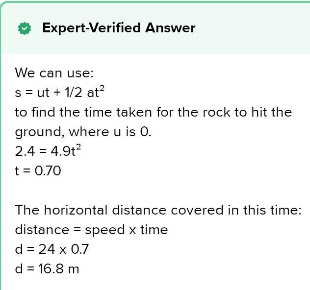 someone in a car going past you at the speed of 41 m/s drops a small rock from a height-example-1