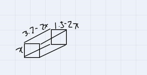 A box without a top is to be made from a rectangular piece of cardboard measuring-example-2