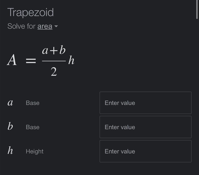 How to find the area of a trapezium​-example-1