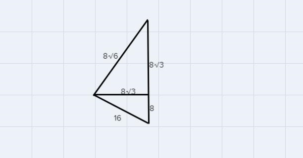 Solve for the missing side lenghts. Leave answer in simplest radical form. USE TRIANGLE-example-1