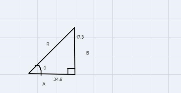 Vectors A and B are at right angles. Determine the magnitude and the direction of-example-1