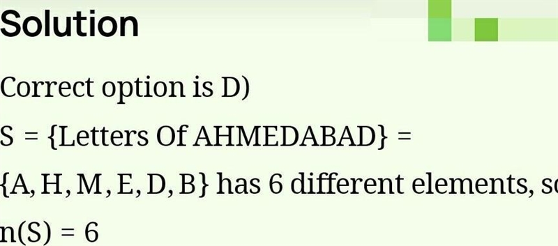 Find the cardinal number for the following set A. A= x  The cardinal number of set-example-1