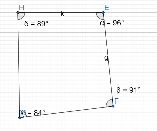 Choose ALL answers that describe the polygon EFGH ifmZE = 96°,m2F = 91°, mZG = 89°, m-example-1