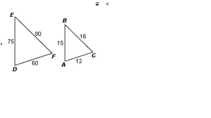 I really need help with this calculate the scale factor of DEF to ABC.-example-1