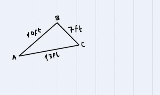 The angles of a triangle can be put in order by comparing the sides.-example-1