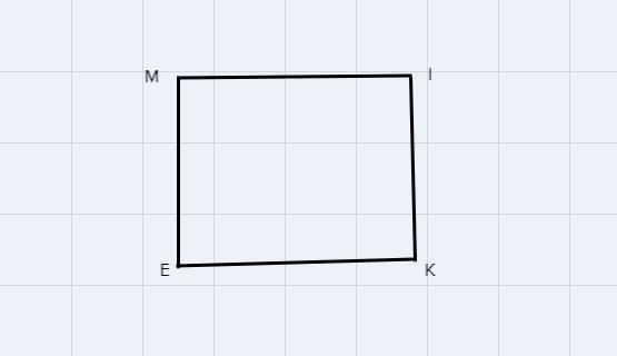 Quadrilateral MIKE has vertices M(4,1), I(6,4), K(12,0), and E(10,-3). Use coordinate-example-1