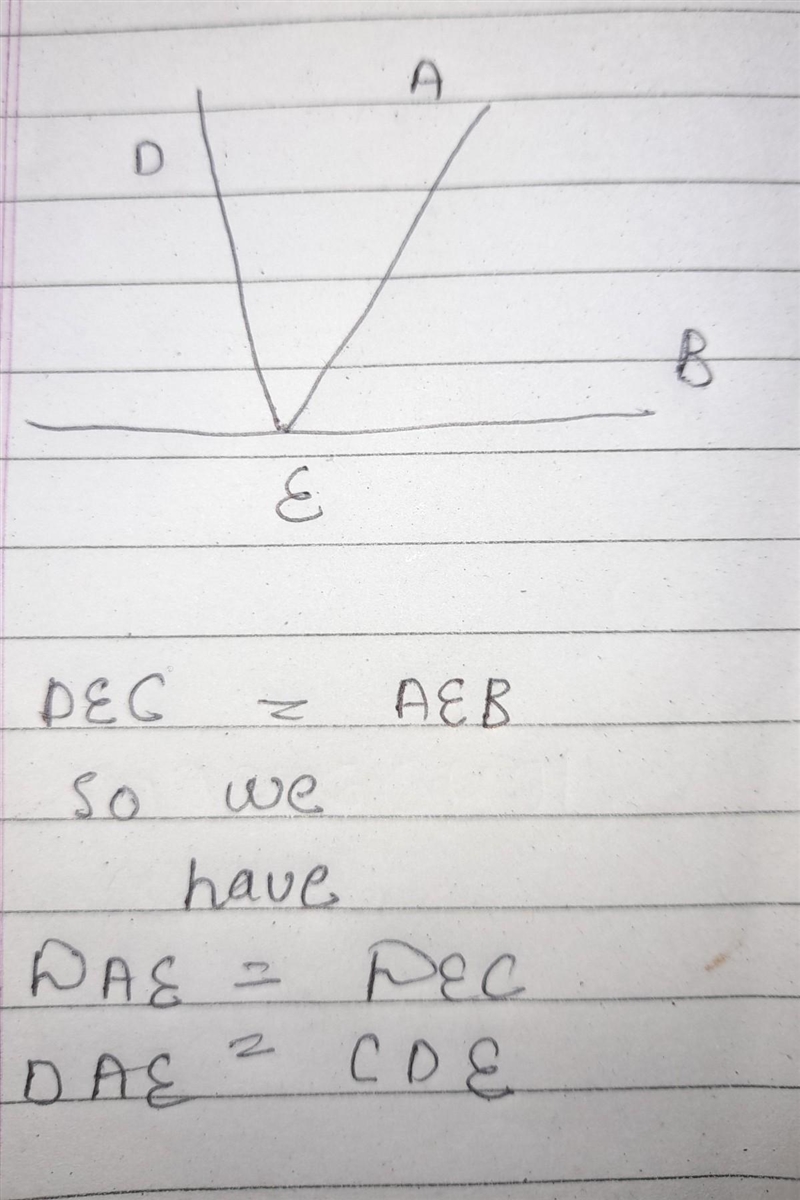 What is an angle that is adjacent to DEA?-example-1