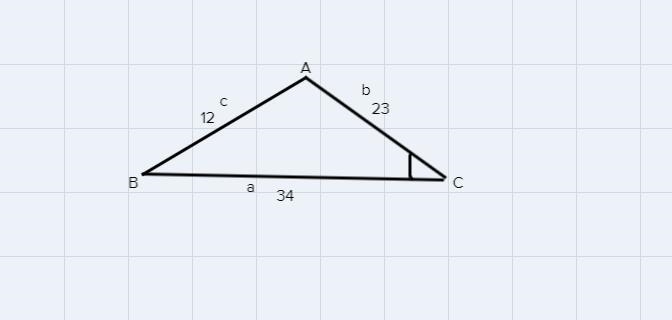 TRIGONOMETRY What is the smallest angle of this triangle round to the nearest hundredth-example-1