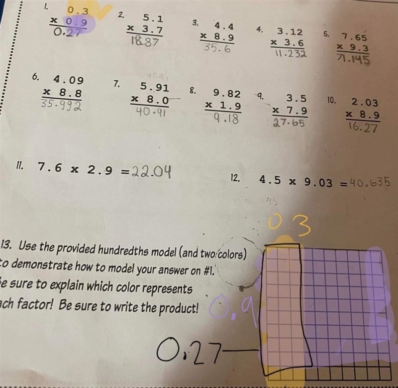 Please help with number 13 !​-example-1