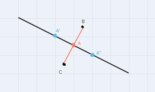 construct a line that is perpendicular to the given line that passes through point-example-3