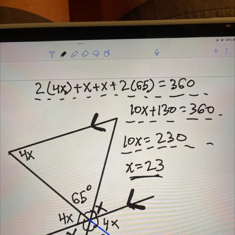 Find the measure of angle X.-example-1