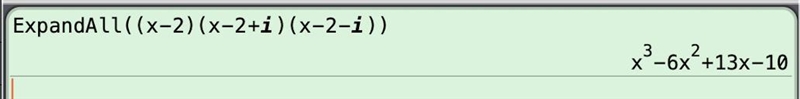 Write the polynomial as the product of linear factors. h(x) = x3 − 6x2 + 13x − 10-example-1